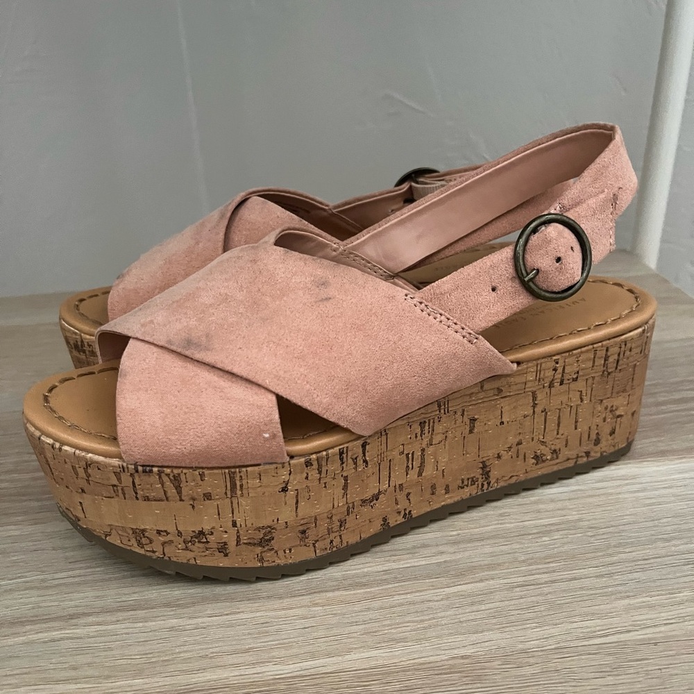 American Eagle Outfitters Pink Platform Sandals - Picture 4 of 5